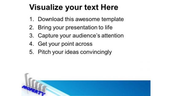 Bar Chart To Show Increment In Real Estate PowerPoint Templates Ppt Backgrounds For Slides 0313