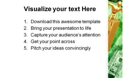 Bar Graph Concept Money PowerPoint Themes And PowerPoint Slides 0811