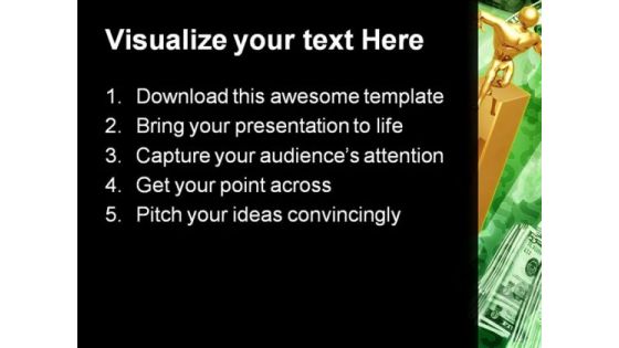 Bar Graph Concept Money PowerPoint Themes And PowerPoint Slides 0811