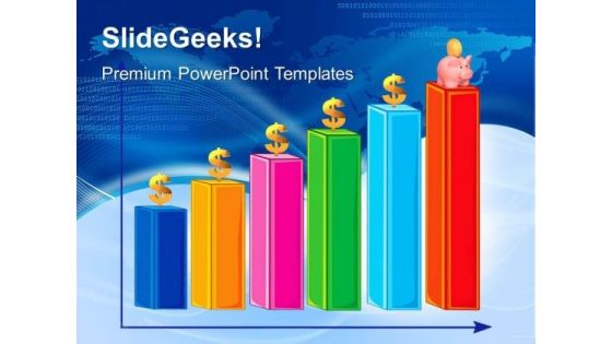 Bar Graph Dollar Money PowerPoint Templates And PowerPoint Themes 0412