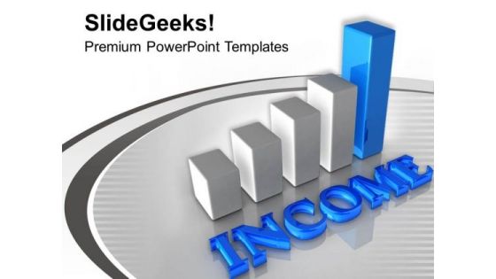Bar Graph For Income In Business PowerPoint Templates Ppt Backgrounds For Slides 0513
