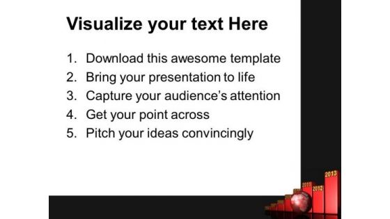 Bar Graph Growth Success PowerPoint Templates And PowerPoint Themes 0812