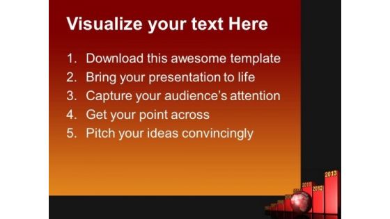 Bar Graph Growth Success PowerPoint Templates And PowerPoint Themes 0812
