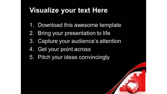 Bar Graph Growth With Earth PowerPoint Templates And PowerPoint Themes 0712