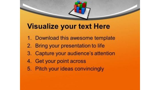 Bar Graph On Chart Marketing PowerPoint Templates Ppt Backgrounds For Slides 0213