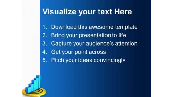 Bar Graph On Target Success PowerPoint Templates And PowerPoint Themes 0312
