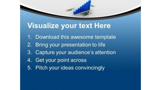 Bar Graph With Dollar Notes Business PowerPoint Templates Ppt Backgrounds For Slides 0113
