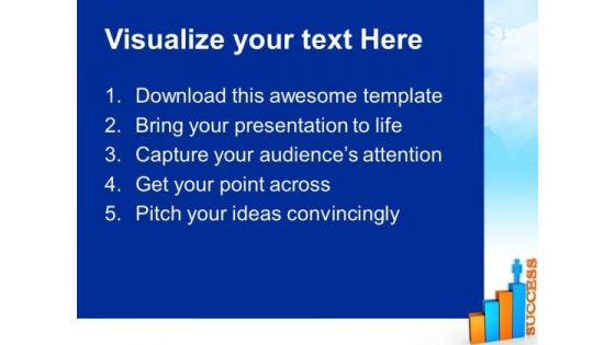Bar Graph With Person Success PowerPoint Templates And PowerPoint Themes 0512
