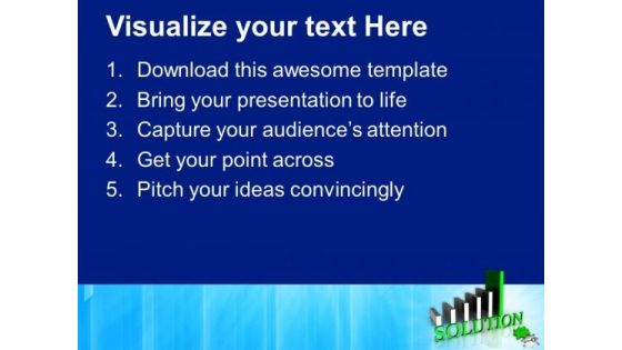 Bar Graph With Word Solution PowerPoint Templates Ppt Backgrounds For Slides 0213