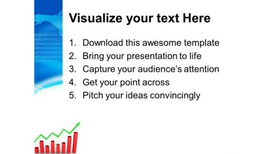 Bar Growth Progress Global PowerPoint Templates And PowerPoint Themes 0712