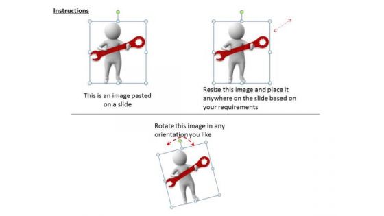 Basic Marketing Concepts 3d Man Holds Wrench Character Models