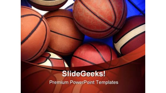 Basketball Sports PowerPoint Backgrounds And Templates 1210
