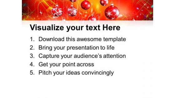 Baubles Christmas Festival PowerPoint Templates Ppt Backgrounds For Slides 1112