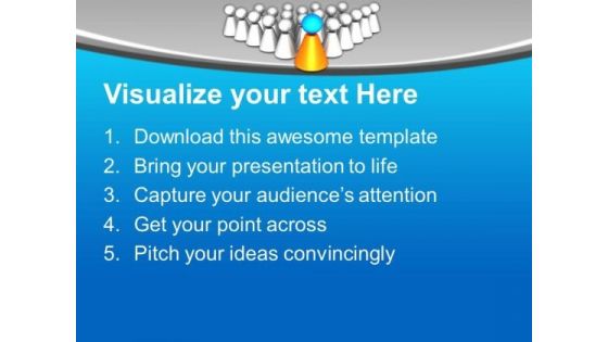 Be A Leader And Become Successful PowerPoint Templates Ppt Backgrounds For Slides 0413