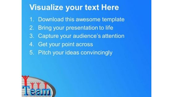 Be A Winner With Team Support PowerPoint Templates Ppt Backgrounds For Slides 0613