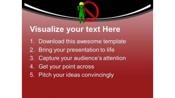 Be Attentive On Construction Site PowerPoint Templates Ppt Backgrounds For Slides 0713