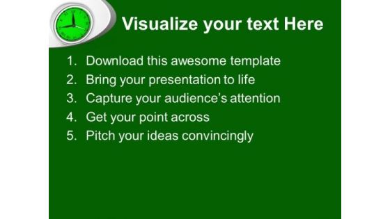 Be Awake And Punctual In Business PowerPoint Templates Ppt Backgrounds For Slides 0413