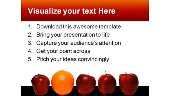 Be Different Business PowerPoint Template 0510