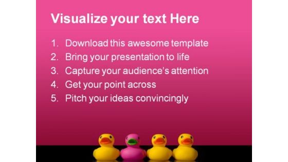 Be Different Business PowerPoint Template 1110