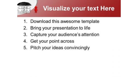 Be Different From Crowd Leadership PowerPoint Templates Ppt Backgrounds For Slides 0413