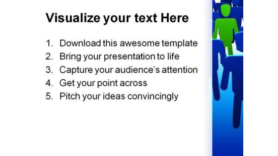 Be Different Leadership PowerPoint Templates And PowerPoint Backgrounds 0511