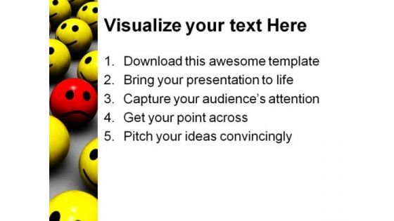 Be Different Symbol PowerPoint Template 0810