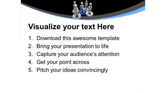 Be In The Center For Leadership PowerPoint Templates Ppt Backgrounds For Slides 0613