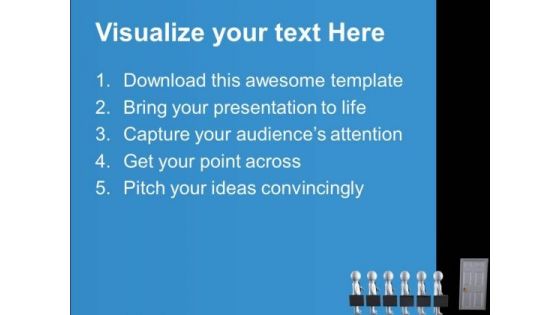 Be In The Queue For Success PowerPoint Templates Ppt Backgrounds For Slides 0613