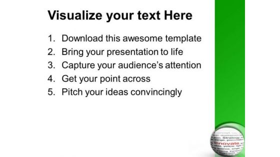 Be Innovative In Business PowerPoint Templates Ppt Backgrounds For Slides 0513