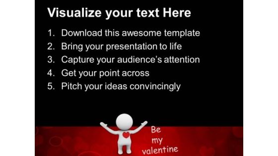 Be My Valentine Symbol Of Love PowerPoint Templates Ppt Backgrounds For Slides 0213