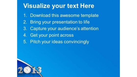 Be Punctual This New Year PowerPoint Templates Ppt Backgrounds For Slides 0413