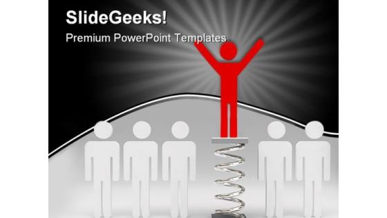 Be Smart And Winner People PowerPoint Background And Template 1210