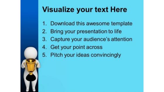Be The First One For Wiining The Competition PowerPoint Templates Ppt Backgrounds For Slides 0713