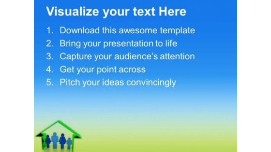 Be The Happy Family PowerPoint Templates Ppt Backgrounds For Slides 0613
