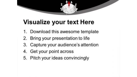 Be The Leader Of Community PowerPoint Templates Ppt Backgrounds For Slides 0613