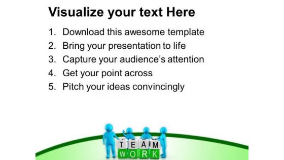 Be The Part Of Office Team PowerPoint Templates Ppt Backgrounds For Slides 0613
