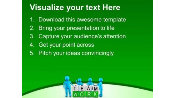 Be The Part Of Office Team PowerPoint Templates Ppt Backgrounds For Slides 0613