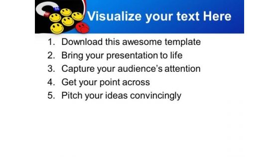 Be The Smiling Person For Positive Growth PowerPoint Templates Ppt Backgrounds For Slides 0713
