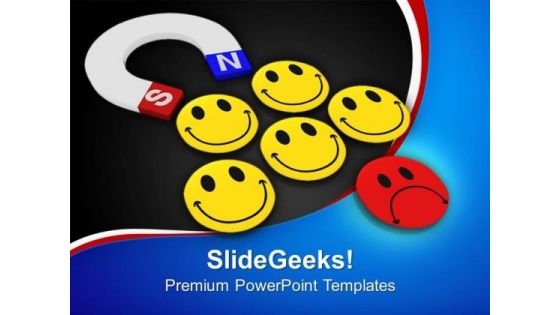 Be The Smiling Person For Positive Growth PowerPoint Templates Ppt Backgrounds For Slides 0713