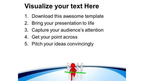 Be The Winner And Win Race PowerPoint Templates Ppt Backgrounds For Slides 0513