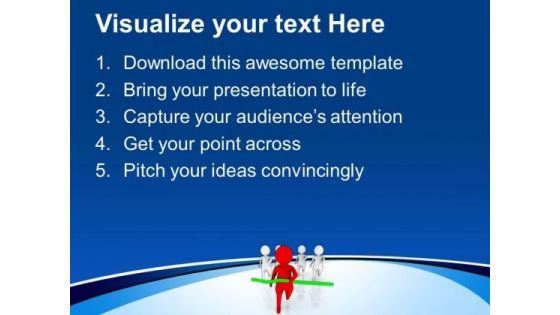 Be The Winner And Win Race PowerPoint Templates Ppt Backgrounds For Slides 0513