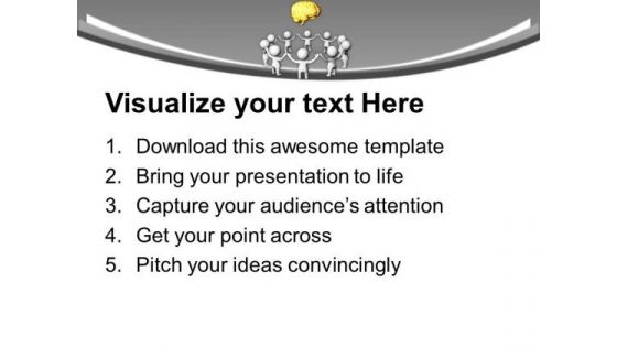 Be Unite The For Same Idea PowerPoint Templates Ppt Backgrounds For Slides 0713