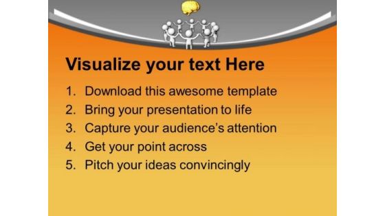 Be Unite The For Same Idea PowerPoint Templates Ppt Backgrounds For Slides 0713