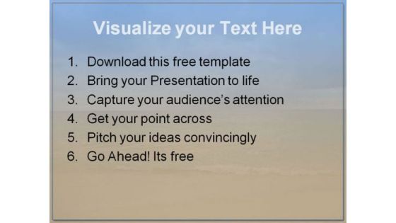 Natural Beach Beauty PowerPoint Template