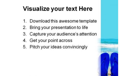 Beach Enjoy Nature PowerPoint Template 1110
