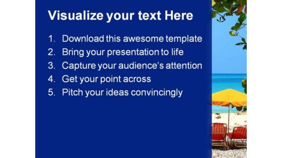 Beach Relax Holidays PowerPoint Themes And PowerPoint Slides 0411