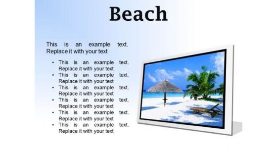 Beach Vacation PowerPoint Presentation Slides F