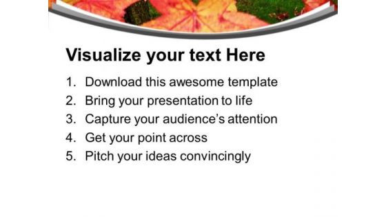 Beautiful Abstract Leaf Background PowerPoint Templates Ppt Backgrounds For Slides 0613
