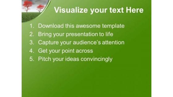 Beautiful Autumn Theme With White Background PowerPoint Templates Ppt Backgrounds For Slides 0413