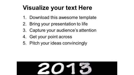 Beautiful Background Theme For New Year 2013 PowerPoint Templates Ppt Backgrounds For Slides 0613